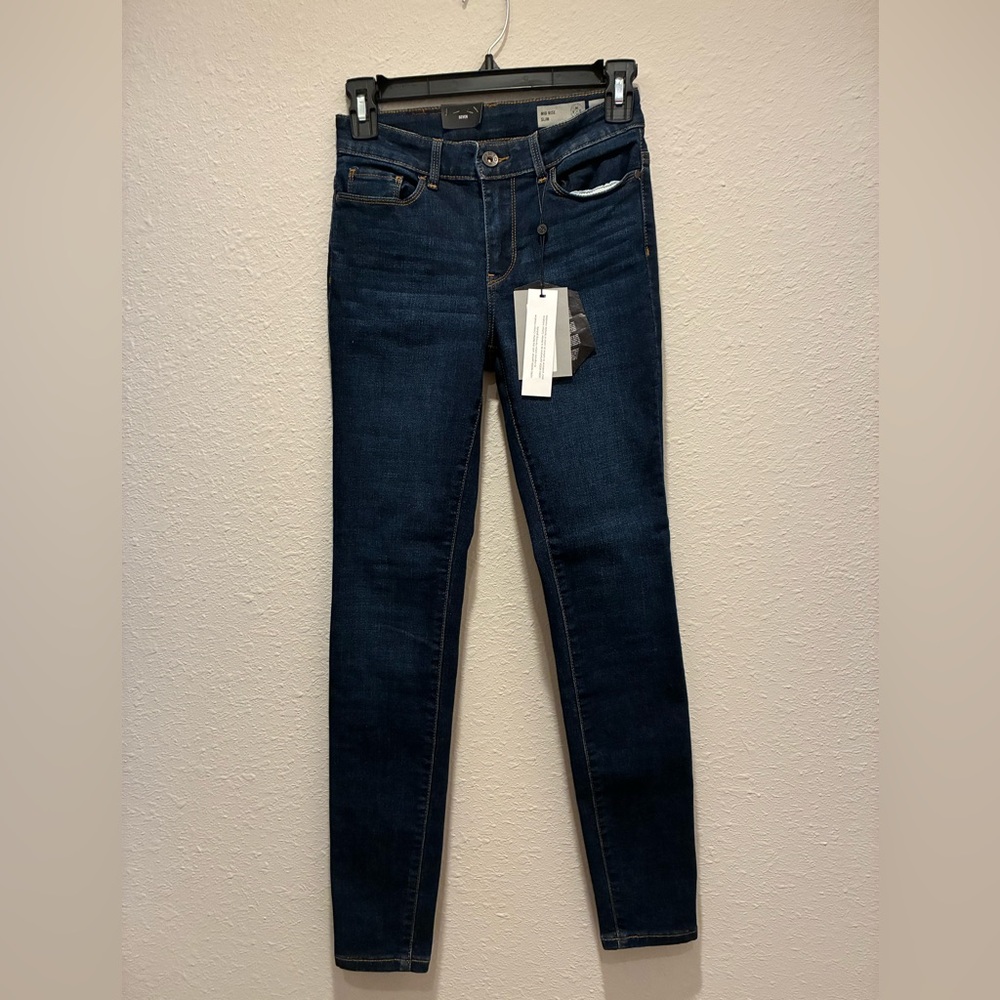 Vero Moda Blue Skinny Jeans with Stretch Mid Rise Slim